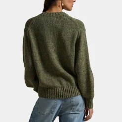 Polo Ralph Lauren Logo Crewneck Sweater in Green