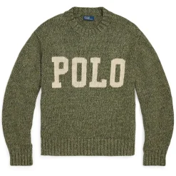 Polo Ralph Lauren Logo Crewneck Sweater in Green