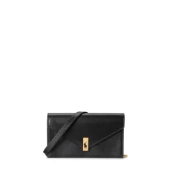 Polo Ralph Lauren Logo Wallet On Chain in Black
