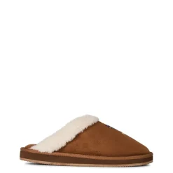Polo Ralph Lauren Polo Bear Faux Shearling Slippers in Brown