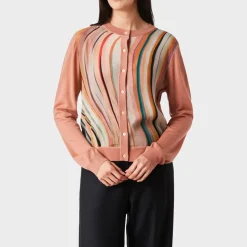 PS Paul Smith Swirl Cardigan in Pink