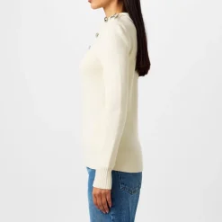 Rabanne Asymmetric Regular Fit Sweater in White