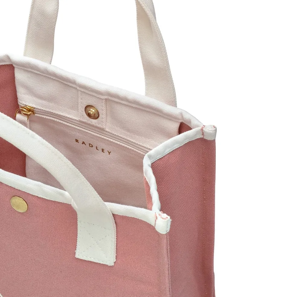Radley Small Open Top Tote Bag in Pink