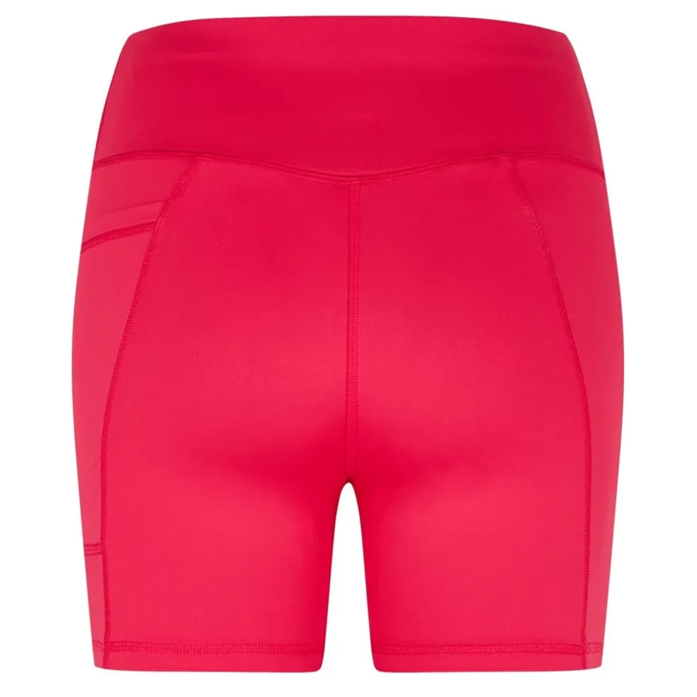 Red Run Cycling Shorts in Pink