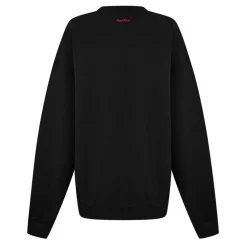 Red Run Inky Crew Sweater in Black