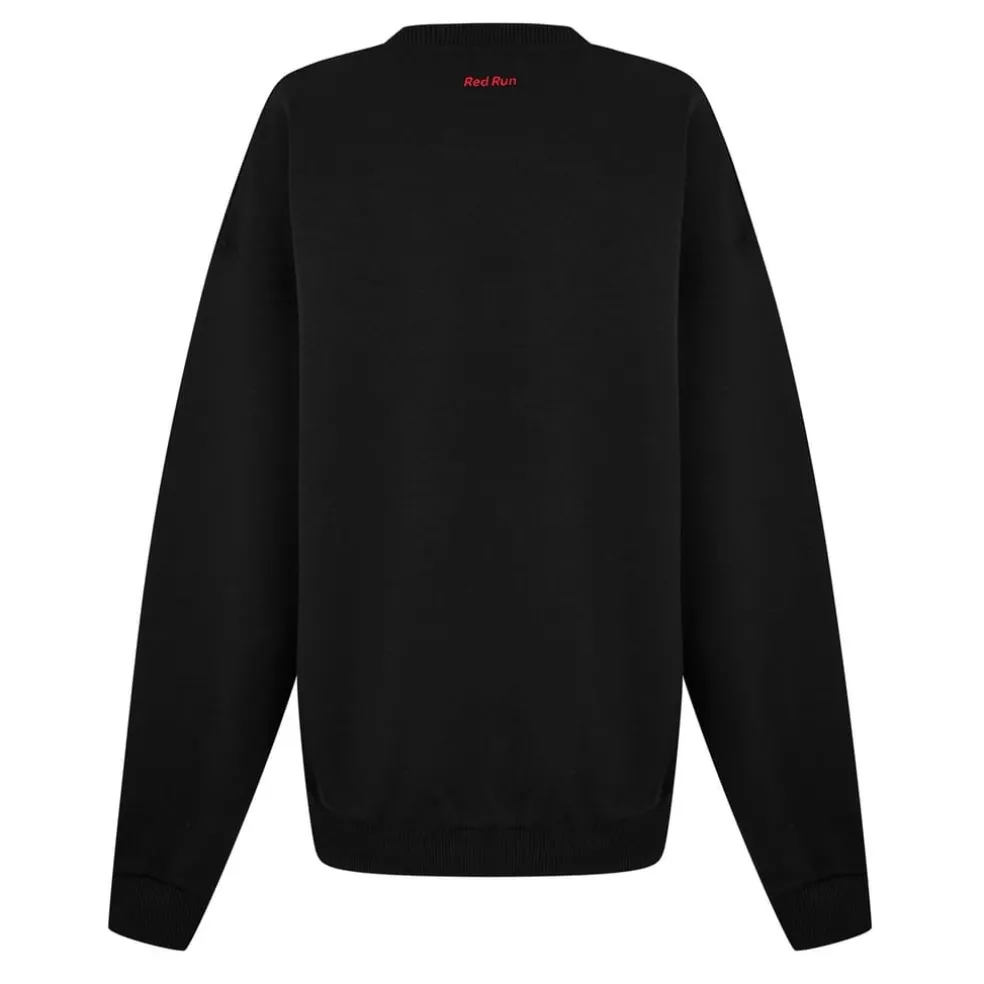Red Run Inky Crew Sweater in Black