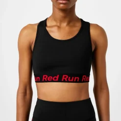 Red Run Redrun Sports Bra in Black