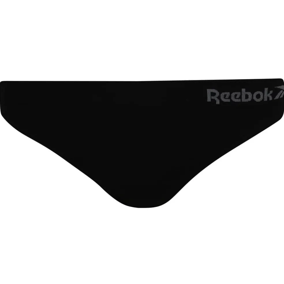 Reebok 3 Pack Kal Thongs Ladies in Black