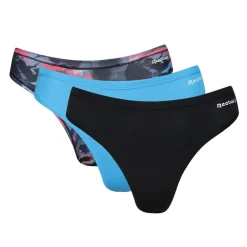 Reebok 3 Pack Thong Brief in Black