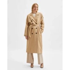 Selected Femme Trench Coat in Beige