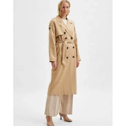 Selected Femme Trench Coat in Beige