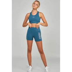 SikSilk Sports Essentials Booty Shorts in Teal