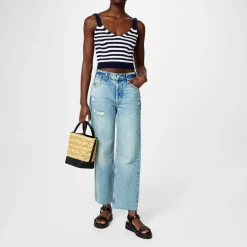Simkhai Braylee Tank Top in Blue