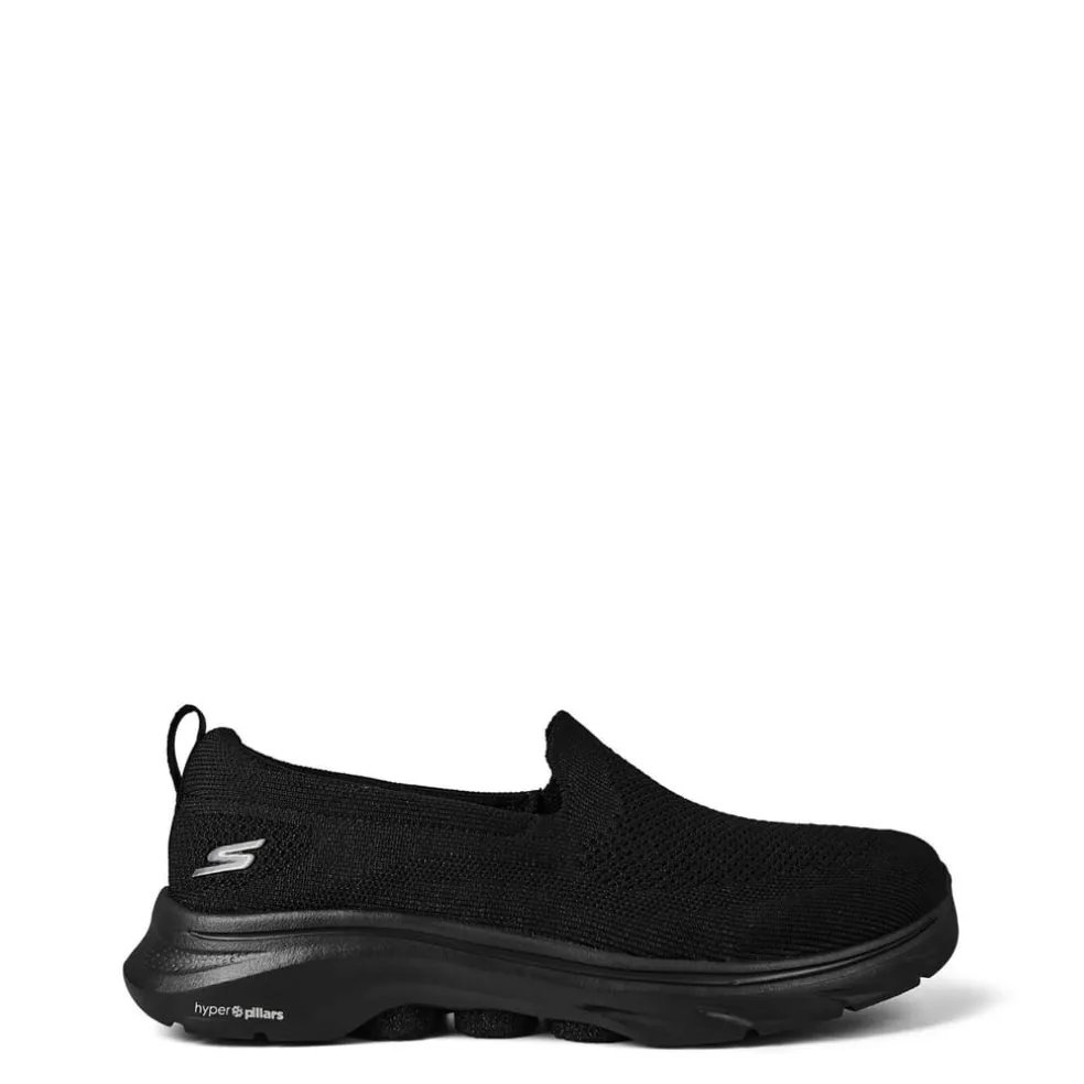 Skechers Comfort Knit Low Top Slip On Runners in Black