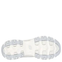 Skechers D Lites Smooth Nostalgia Low Top Trainers in Grey