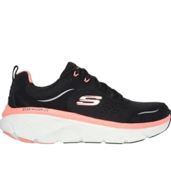 Skechers D Lux Walker 2.0 Daisy Doll Low Top Sneakers in Black