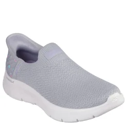 Skechers Go Walk Flex Sunset Rose Low Top Sneakers in Grey