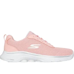 Skechers Womens Athletic Mesh Lace Up Slip On Runners in Pink