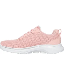 Skechers Womens Athletic Mesh Lace Up Slip On Runners in Pink