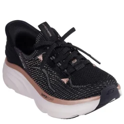 Skechers Womens D Lux Vapor Runners in Black