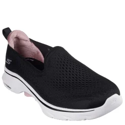 Skechers Womens Engineered Mesh Slip On Runners in Black