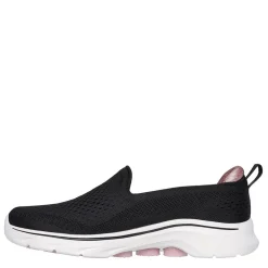 Skechers Womens Engineered Mesh Slip On Runners in Black