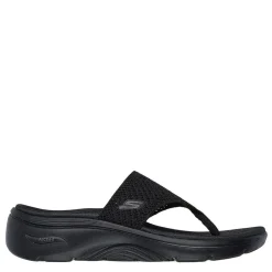 Skechers Womens Go Walk Arch Fit 2.0 Sandal Flip Flops in Black
