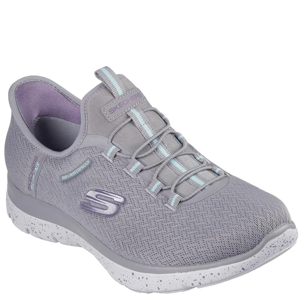 Skechers Womens Summits Slip On Runners in Grey