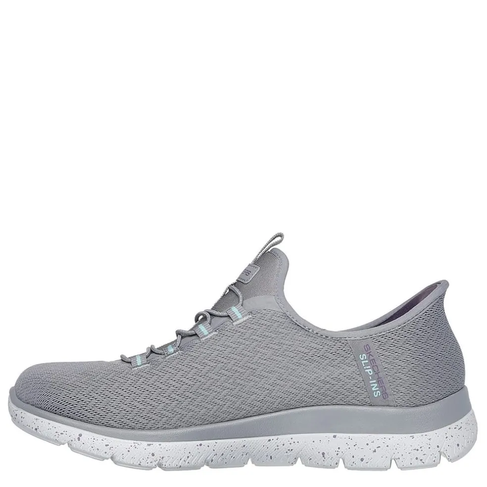 Skechers Womens Summits Slip On Runners in Grey