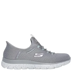 Skechers Womens Summits Slip On Runners in Grey