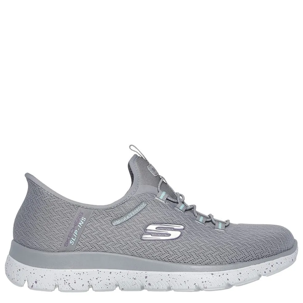 Skechers Womens Summits Slip On Runners in Grey
