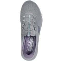 Skechers Womens Summits Slip On Runners in Grey