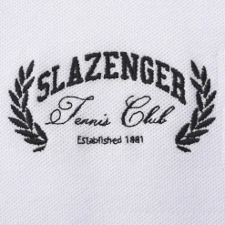 Slazenger Plain Short Sleeve Polo Shirt in White