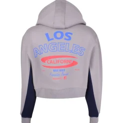 SoulCal Crop Zipullover Hoody in Grey
