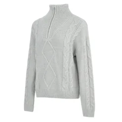SoulCal Turtleneck Cable Knit Sweater in Grey
