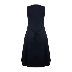 SoulCal V-Neck Midi A-Line Dress in Black