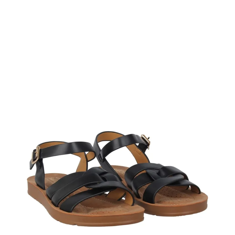 SoulCal Womens Loui Sandal in Black