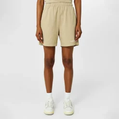Sporty and Rich Sporty Serif Sweat Shorts in Beige