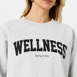 Sporty and Rich Wellness Sweatshirt in Grey