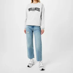 Sporty and Rich Wellness Sweatshirt in Grey