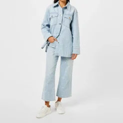 Stella McCartney Womens Logo Jeans in Blue