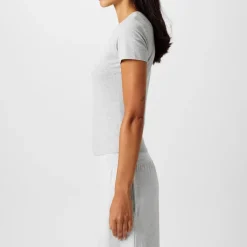 Sweaty Betty Sculpt Short Sleeve Top in Grey