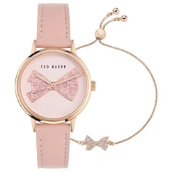 Ted Baker Baker Phylipa Iconic Watch Bracelet Set in Pink