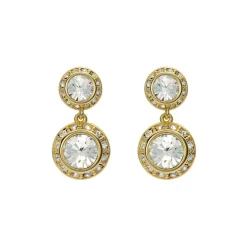 Ted Baker Crystal Drop Earrings in Gold
