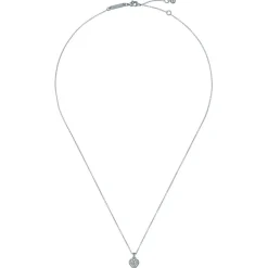 Ted Baker Crystal Heart Pendant Necklace in Silver