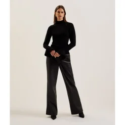 Ted Baker High Neck Knit in Black