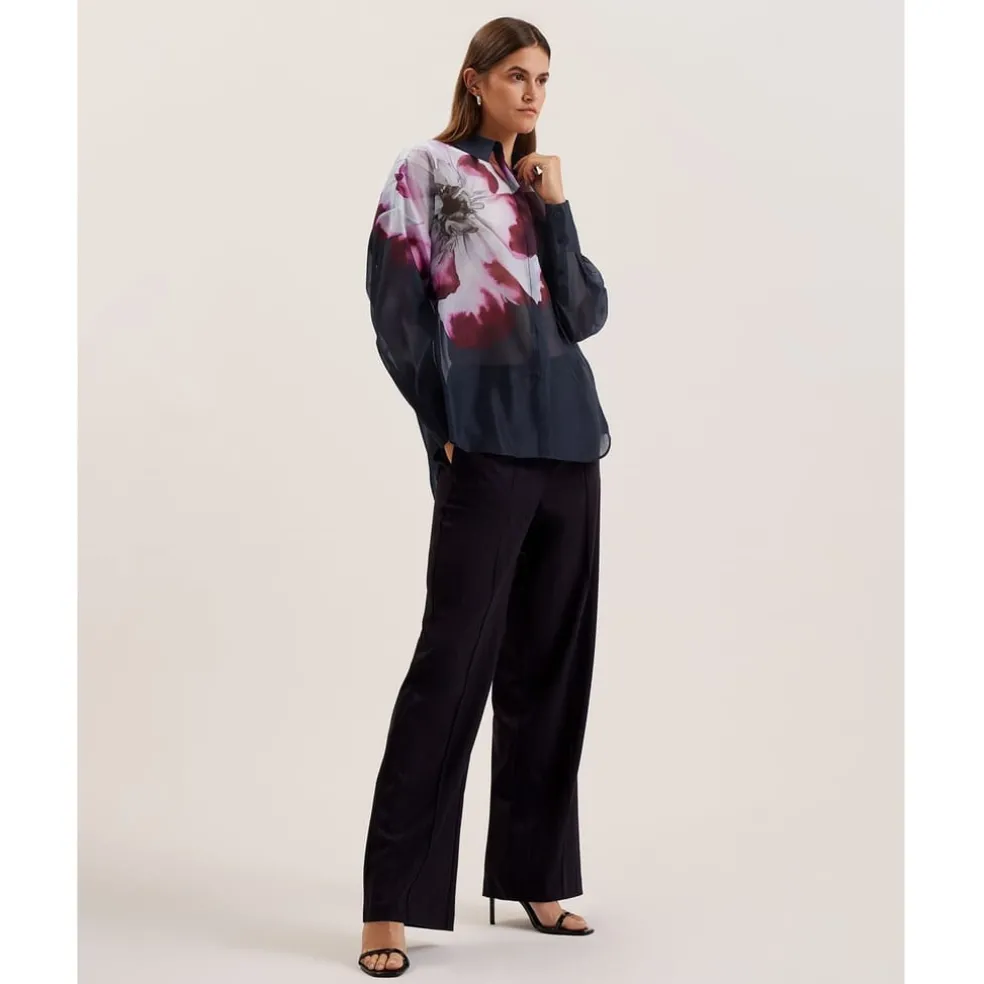 Ted Baker Orrin Long Sleeve Shirt in Blue