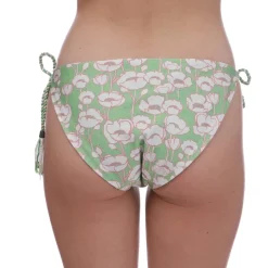 Ted Baker Rosiaah Reversible Poppy Print Bikini Bottoms in Green
