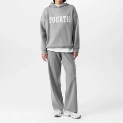 4th and Reckless Knitted Hoodie in Grey