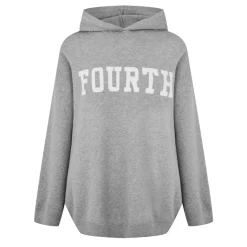 4th and Reckless Knitted Hoodie in Grey